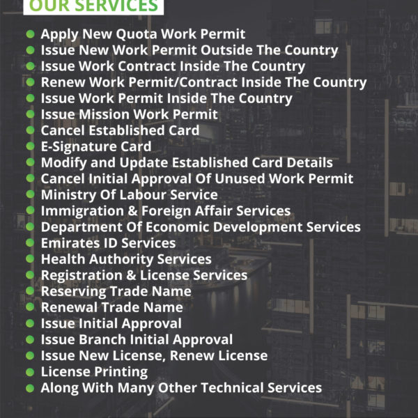 Our Services - Al Hudaibiyah